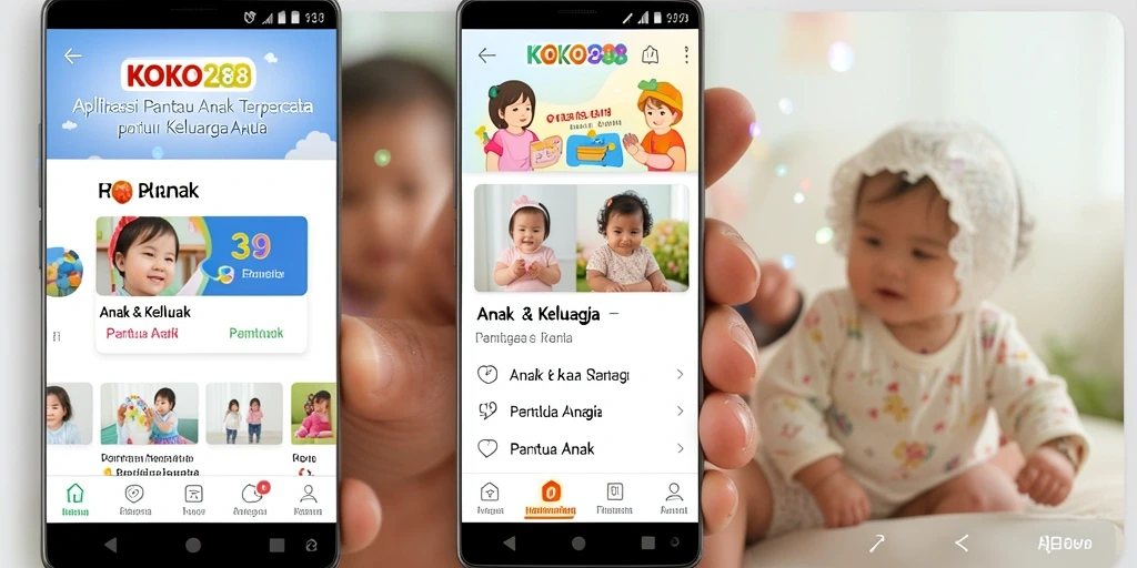 Tampilan antarmuka aplikasi KOKO288 yang intuitif dan ramah pengguna.