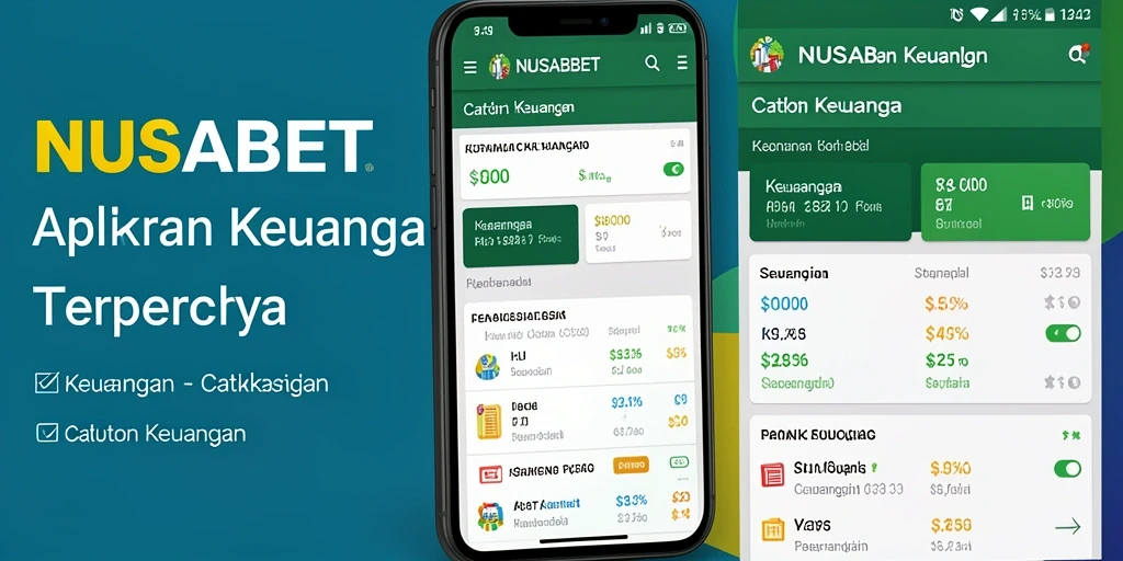 Antarmuka aplikasi NUSABET untuk catatan keuangan yang mudah digunakan.