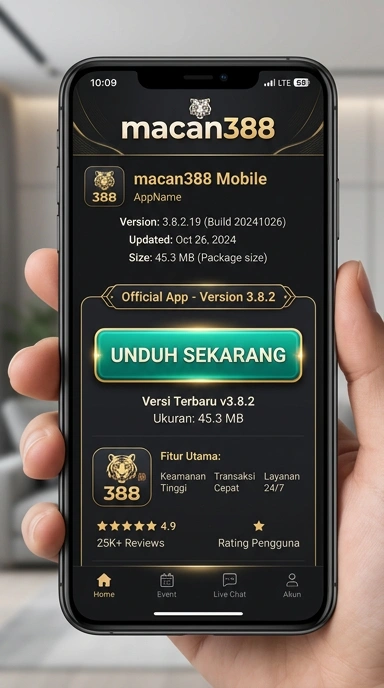 Tampilan halaman APK macan388